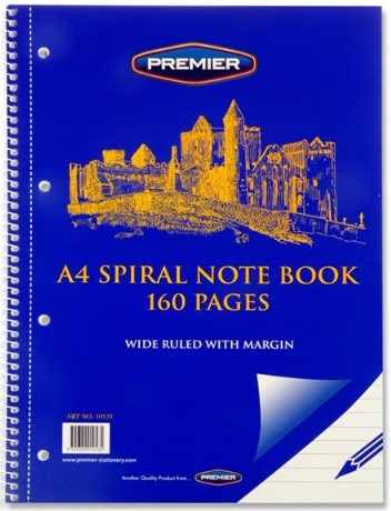Refill A4 160pg Spiral Notebook
